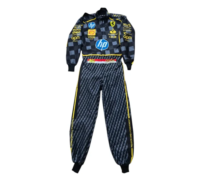 2024 Charles Leclerc HP Monza GP Team Ferrari F1 Race Suit - Image 2