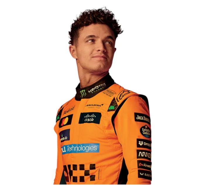 New 2025 Lando Norris & Oscar Piastri McLaren F1 Team Replica Racing Suit - Image 2